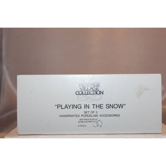 Dept 56 Christmas In the City - Playing in the Snow - Picture 8 of 8